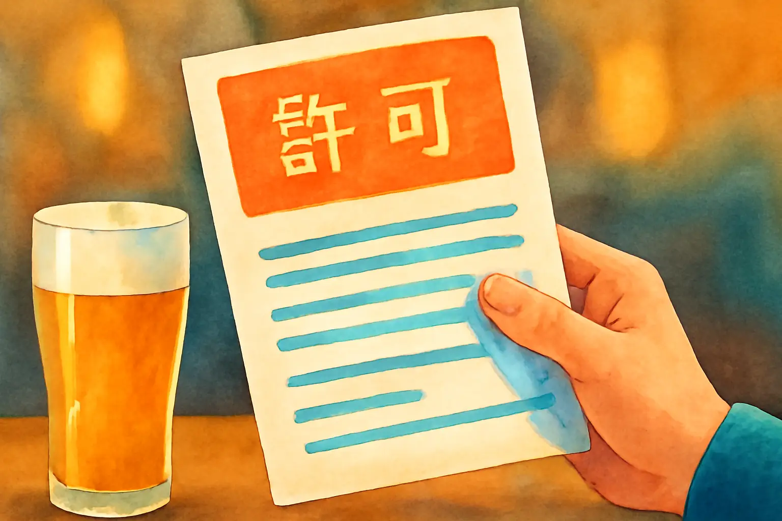 深夜酒類提供飲食店の許可は不要？申請から届出手順まで解説